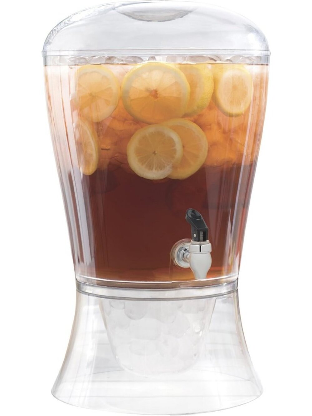 Stylish 3-Gallon Clear Beverage Dispenser - Durable Polypropylene Drink Server